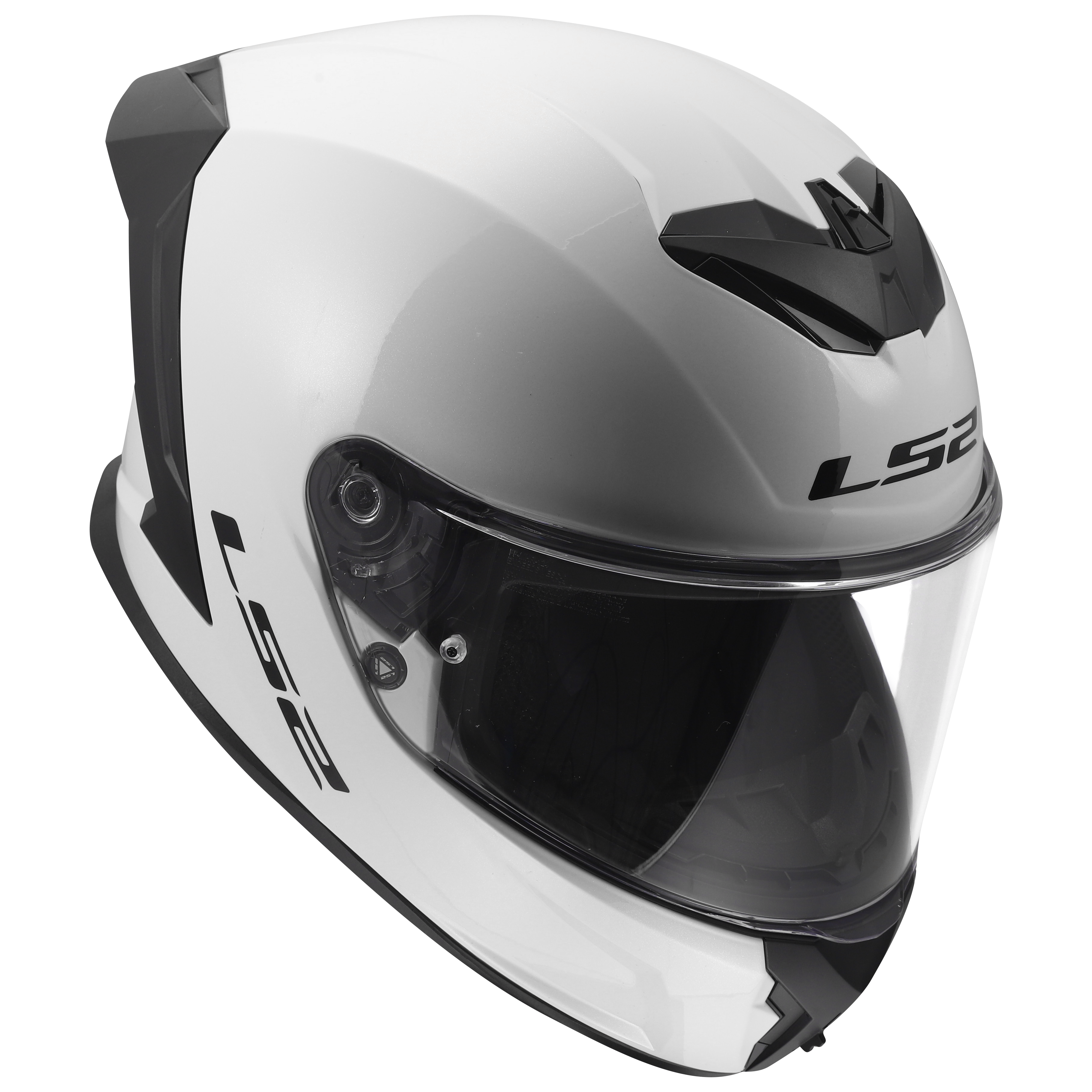 LS2 FF820 RAPID III SOLID GLOSS WHITE 168200002 (2)